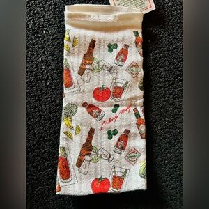 Colorful Tabasco Bloody Mary Themed Kitchen Towel